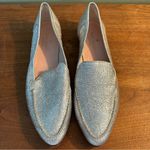 Kate Spade  Silver Shimmer Metallic Pointed Toe Loafer Flats Photo 1