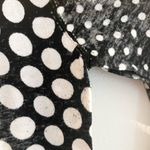 Michael Kors MICHAEL Black White Polka Dot Gold Button Down Cardigan Sweater M Photo 6