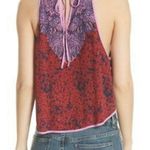 Free People Women’s Break Free Paisley Print Tie Back Tank Medium Photo 2