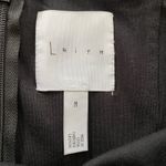 Leith Size M Strapless Midi Dress Black Front Slit Cocktail Party Photo 2