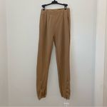 N: Philanthropy Front Zip Joggers Sweatpants in Camel Tan Size M Photo 4