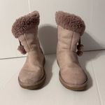 UGG  Plumdale Cuff short S/N 1102933 leather blush pink snow women size 6 Photo 2