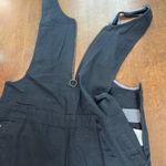 Hurley  Overalls Women's Size Medium Black 100% Cotton Front Zip Adjustable‎ Photo 3