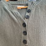 American Eagle  Outfitters Size Small NEW Teen Girl Cable Knit Green Sweater Photo 3