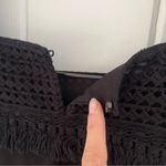 Madewell  Crochet Fringe Shift Mini Dress Vacation Casual Minimalist Women Size 4 Photo 12