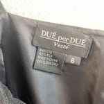 Due Per Due Veste Dress Womens Sz 8 100% Silk Black Eyelet Lace Sleeveless BodyC Photo 8