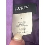 J.Crew Babydoll 100% Silk Party Dress in Lavender Purple Tulle Underskirt sz. 4 Photo 2