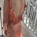 Musera Peach Satin Dress Orange Photo 2