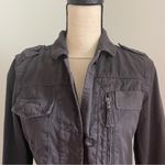 J.Crew  Cotton Utility‎ Jacket XS Equestrian Barn Charcoal Gray Twill Chore Coat Photo 5