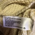 Xhilaration Boho Fringe Knit Sweater Cream Off-White Chunky Bohemian Pullover Photo 3