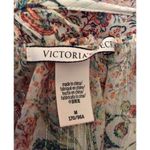 Victoria's Secret  Chiffon Sheer Ruffled Romantic Floral Top Size M Spaghetti EUC Photo 3
