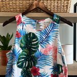 Tommy Bahama 100% Linen Palm Floral Print Dress w/Pockets, Small Photo 1