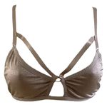 Forever 21 Charlotte Russe Bralette M Wireless Sexy Straps Metallic Glam Date Night Y2K Photo 0