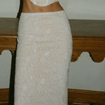 With Jean New  Dylan Midi‎ Skirt in White Dahlia Small S Photo 0