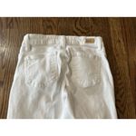 Paige  Skyline Ankle Peg Jeans Womens Size 26 US Size 2 Optic White Stretch‎ EUC Photo 9