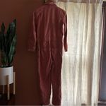 Madewell Zip-Pocket Coverall Jumpsuit Twill Cotton Rose Dust Pink $148 Size XS Photo 5