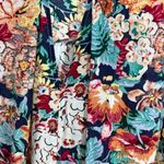 Umgee  floral boho oversized tunic top mini swing dress flowy cotton S flare Photo 3