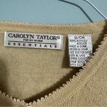 Carolyn Taylor  Button Down Cream Sweater Small Photo 3