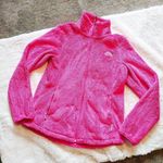 The North Face  Fuzzy Pink Bright Medium Zipper Sweater Long Sleeve Winter Warm M Photo 0