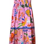 Proud Poppy Tiered Maxi Dress Vacation Print Resort Travel Europe Coastal 8 Pink Photo 1