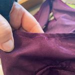 Vintage 70s 80s Bullocks long sleeve midi Purple Dress with Lime Accents Size 12 Photo 5