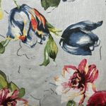 I Love Linen Made in Italy Floral Shift Dress Blue Multicolor 100% Linen‎ OSFM Size XL Photo 3