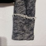 Free People Denim Trucker Jacket Black Knit Hoodie SZ XS Photo 9