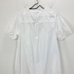 J.Crew  Tall Delilah Dress Cotton Poplin Puff Sleeve Minimalist White Medium NWT Photo 6