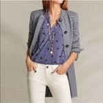 CAbi NEW  Striped Car Coat 5474 Blue Gray Size XS Photo 4