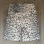 Reformation  Eco Move Animal Print Biker Shorts in Black White Dot Size Small Photo 10