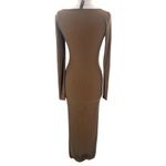 SKIMS  Soft Lounge Long Sleeve Maxi Dress Brown Sz S Photo 4
