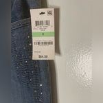 Style & Co NWT  Blue Beaded Embroidered Denim Distressed Boyfriend Jeans Size 8 Photo 12