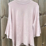 Blvd  Short Sleeve Blush Mockneck Sweater Photo 0