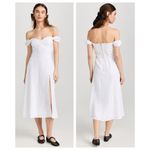 Reformation Bridgton Linen Midi Dress Size 10 Photo 4