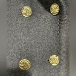 Geiger of Austria Boiled Wool Puff Sleeve Blazer Coat Navy Size 42 Vintage Blue Photo 4