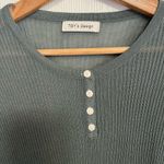 Elegant Dark Green Long Sleeve Top Photo 2