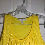 French Laundry  Yellow Polka Dot Ruffle Front Top size PM Photo 2