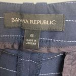 Banana Republic Women’s Logan Crop Pants Sz 6 Pin Stripe Blue & White Ins 24.5” Photo 8