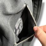 EXPRESS Womens Wool Blend Jacket Belted Asymmetrical Zip Trench Coat Black XL Photo 7