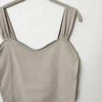 Abercrombie & Fitch [] Nude Light Taupe Soft Sweetheart Crop Tank Top Sz Large L Photo 6