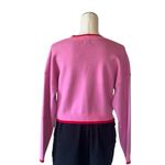 NWT LUNA IVY Pink Strawberry Knit Sweater | Playful Fruit Graphic Pullover XS Photo 3