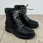 Sorel  Women's Lennox Leather Lace-Up STKD WP Boots US8.5 Black / Sea Salt $190 Photo 0