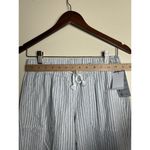 Aloha Women's White and Blue Striped Cotton Flowy Quick Dry Beach Pants Sz Small Photo 6