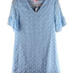 C+D+M Womens Dress Size S Sheer‎ Chiffon Swiss Dot V Photo 0