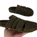 Free People Mule Clogs Sunday Season Khaki Green Slip On Women’s 36 USA 6 Photo 3