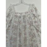 NWT vintage Lanz of Salzburg 100% cotton floral lace trim nightgown, USA large White Photo 9