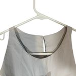 Nectar Clothing  Gray Cotton Blend Ruffle Detail Key Hole Back Blouse Women Sz S Photo 4