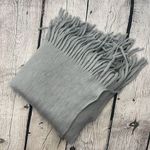 Steve Madden  Rectangular Oversized Gray Fringed Scarf Photo 6