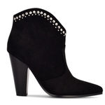Nine West NEW  Sera Black Suede Dress Booties Studded SZ-8 Photo 0