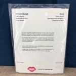 VINTAGE 90's Coquette (OS) White Nylon Stockings Made in Canada Deadstock Photo 1